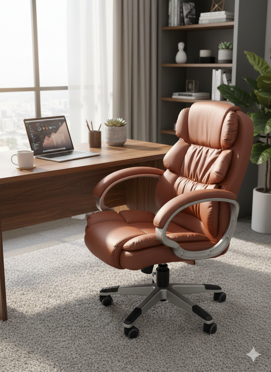 Barte Mid-Back PU Leather Office Chair Barte Mid-Back PU Leather Office Chair - Image 1