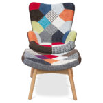 Mosaic Armchair and Footrest - Image 2